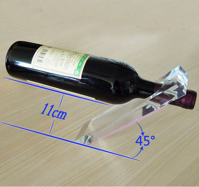 perspex wine bottle stands